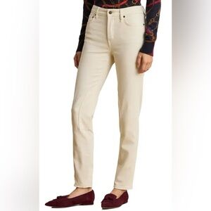 Trussardi Jeans – US size 0 – Ivory Straight Leg Pants – Excellent Condition